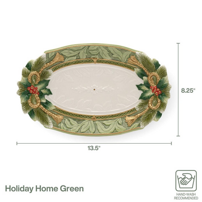 Holiday Home Green Small Platter