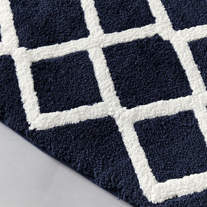 Bittman Reversible High Pile Tufted Bath Rug - Navy