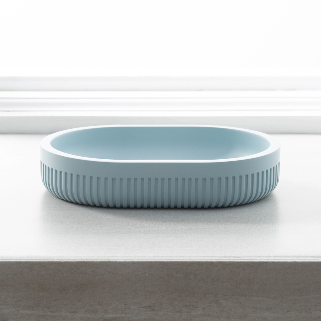 Corbett Soap Dish Resin Blue