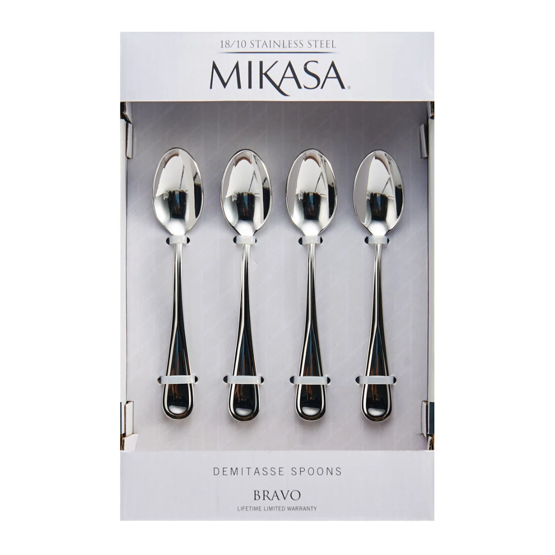 Bravo 18/10 Stainless Steel Coffee Spoons Set Of 4
