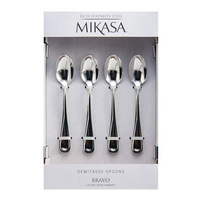 Bravo 18/10 Stainless Steel Coffee Spoons Set Of 4