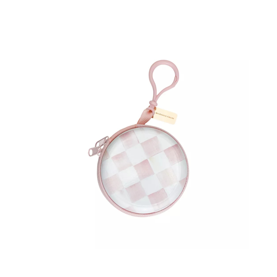 Goody x MacKenzie Childs Elastic Pouch - Rosy Check- 15ct