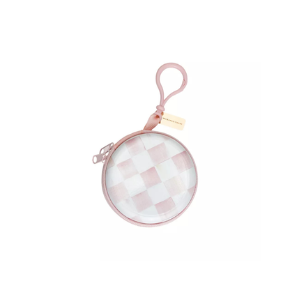 Goody x MacKenzie Childs Elastic Pouch - Rosy Check- 15ct