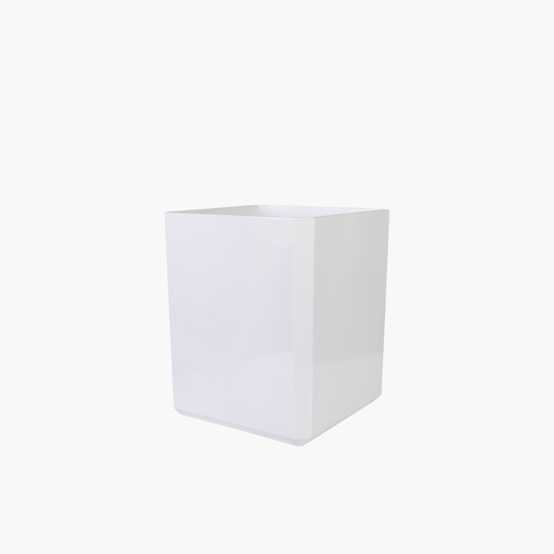 Kavala Waste Basket Resin White