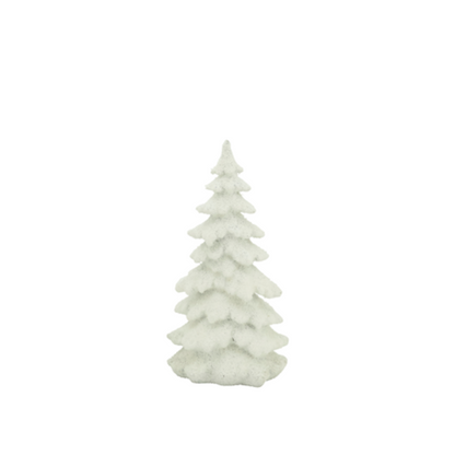 Frosted Christmas Tree resin White 12"