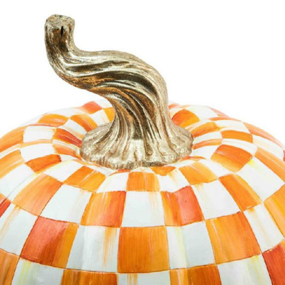 Orange Check Pumpkin, Large