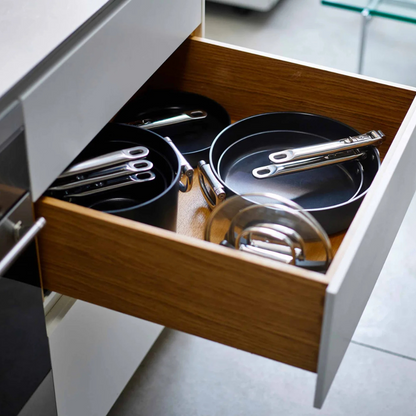 Space Folding Handle Ceramic Non-stick 20cm Blue Frying Pan