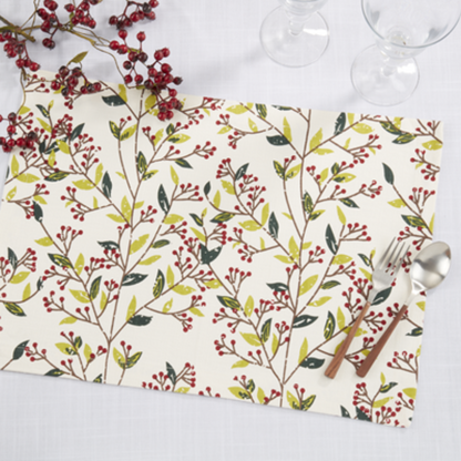 Red Berry Placemat Multi 14"x20"