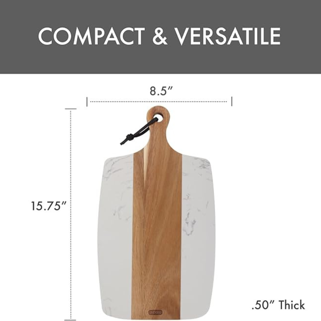 Acacia & White Marble / Serving Board