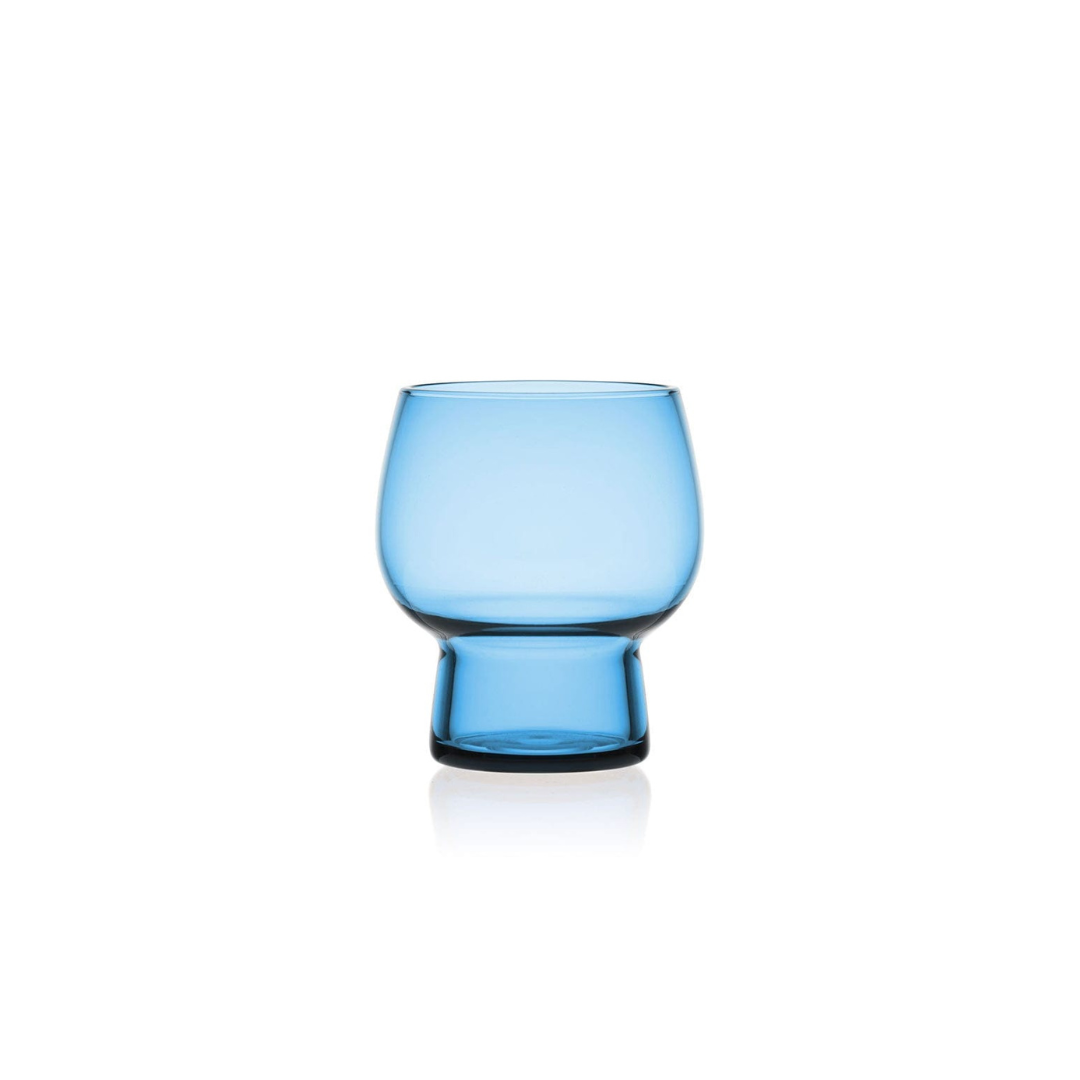 Juego de 4 vasos dobles estilo Old Fashioned de Phoebe Blue