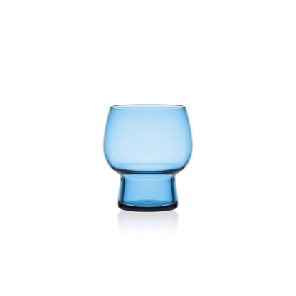 Juego de 4 vasos dobles estilo Old Fashioned de Phoebe Blue