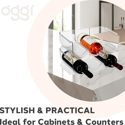 3 Bottle Wine Rack Twin Pack