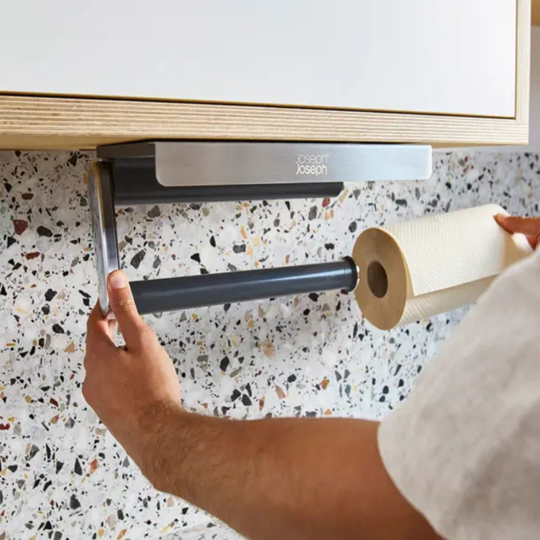 RollGrip™ Under-Shelf Stainless-Steel Paper Towel Holder