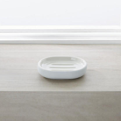 Callan Soap Dish Ceramic White