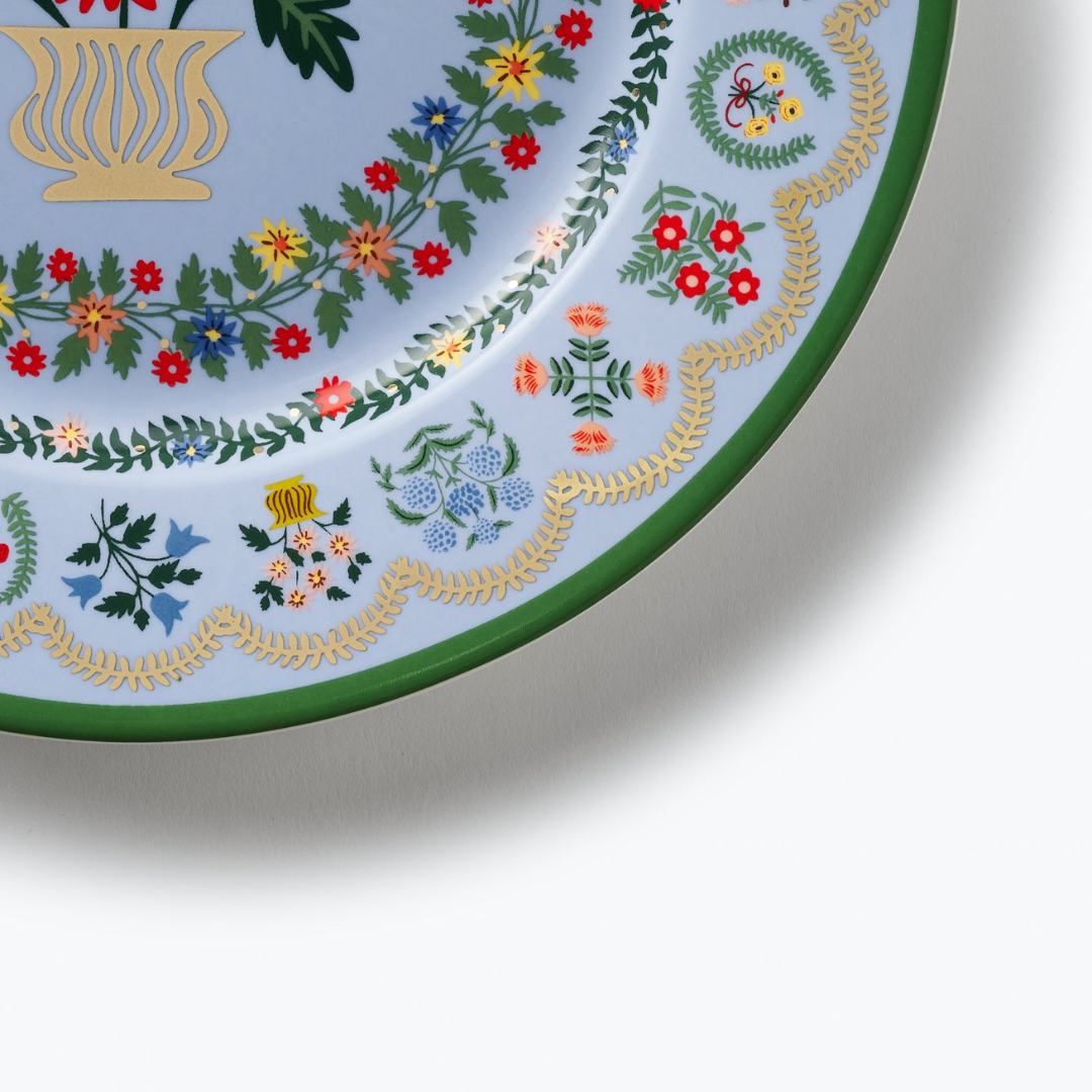 Rosette Porcelain Dessert Plate Set