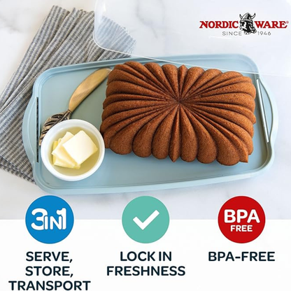 Formed Classic Fluted Loaf & White Keeper Set