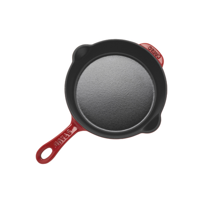 Staub Cast Iron 8.5-inch, Traditional Deep Skillet, Cherry
