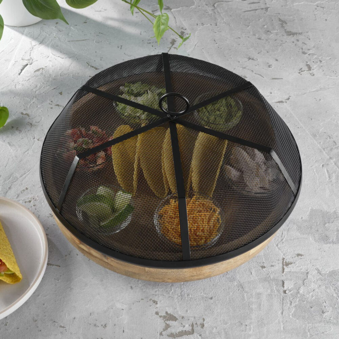 Lazy Susan Serve Tray with Cover