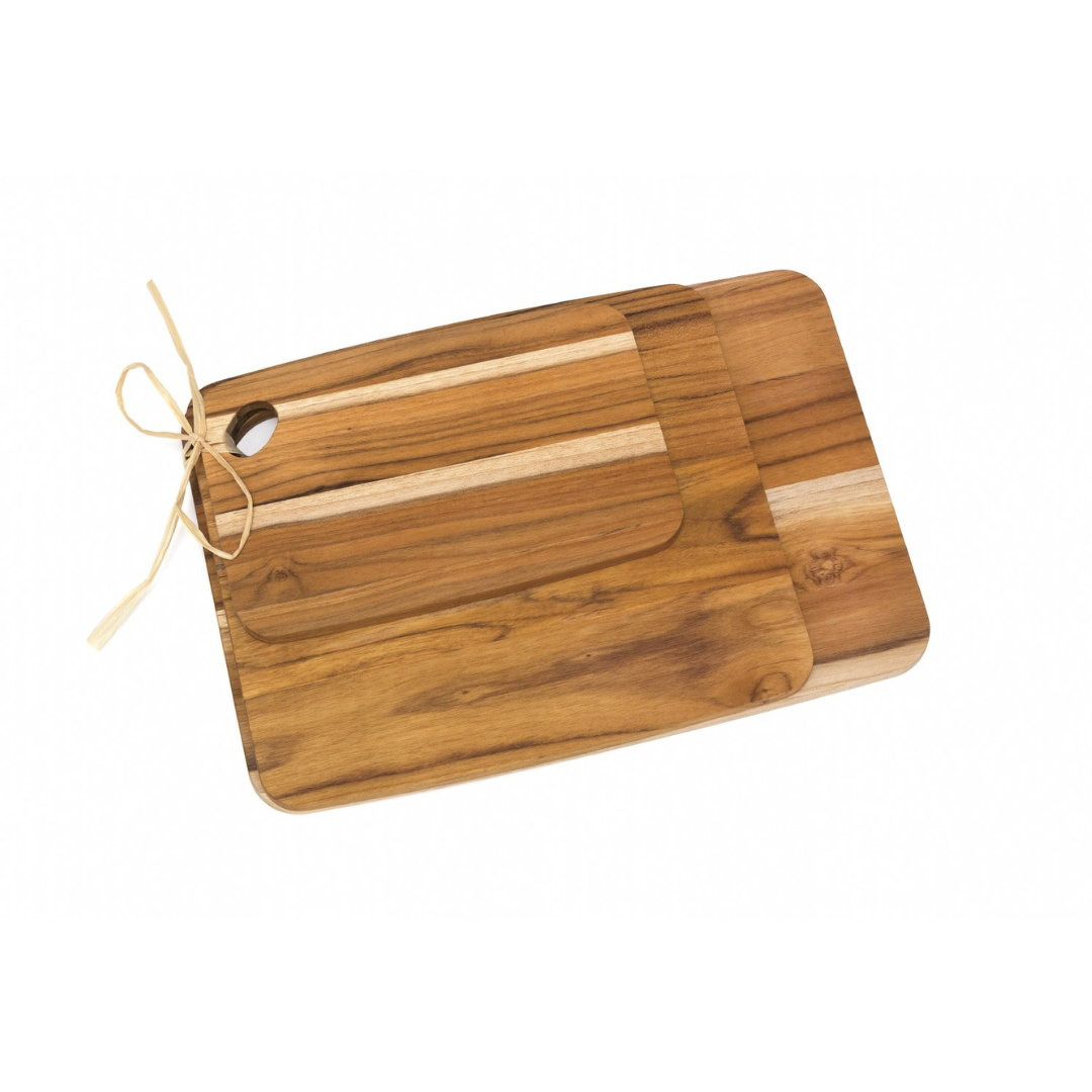 Teak Cutting Boards, Set of 3