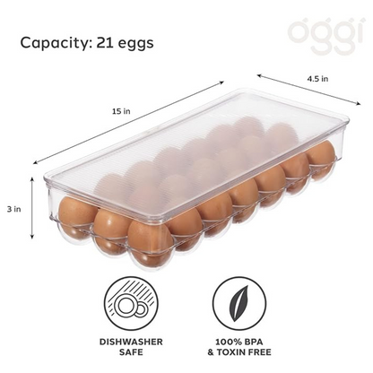 Stackable 21 Egg Tray