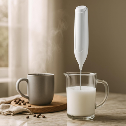 Hand-Held Milk Frother White