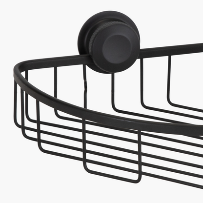 Aluma Suction Lock Corner Basket Black