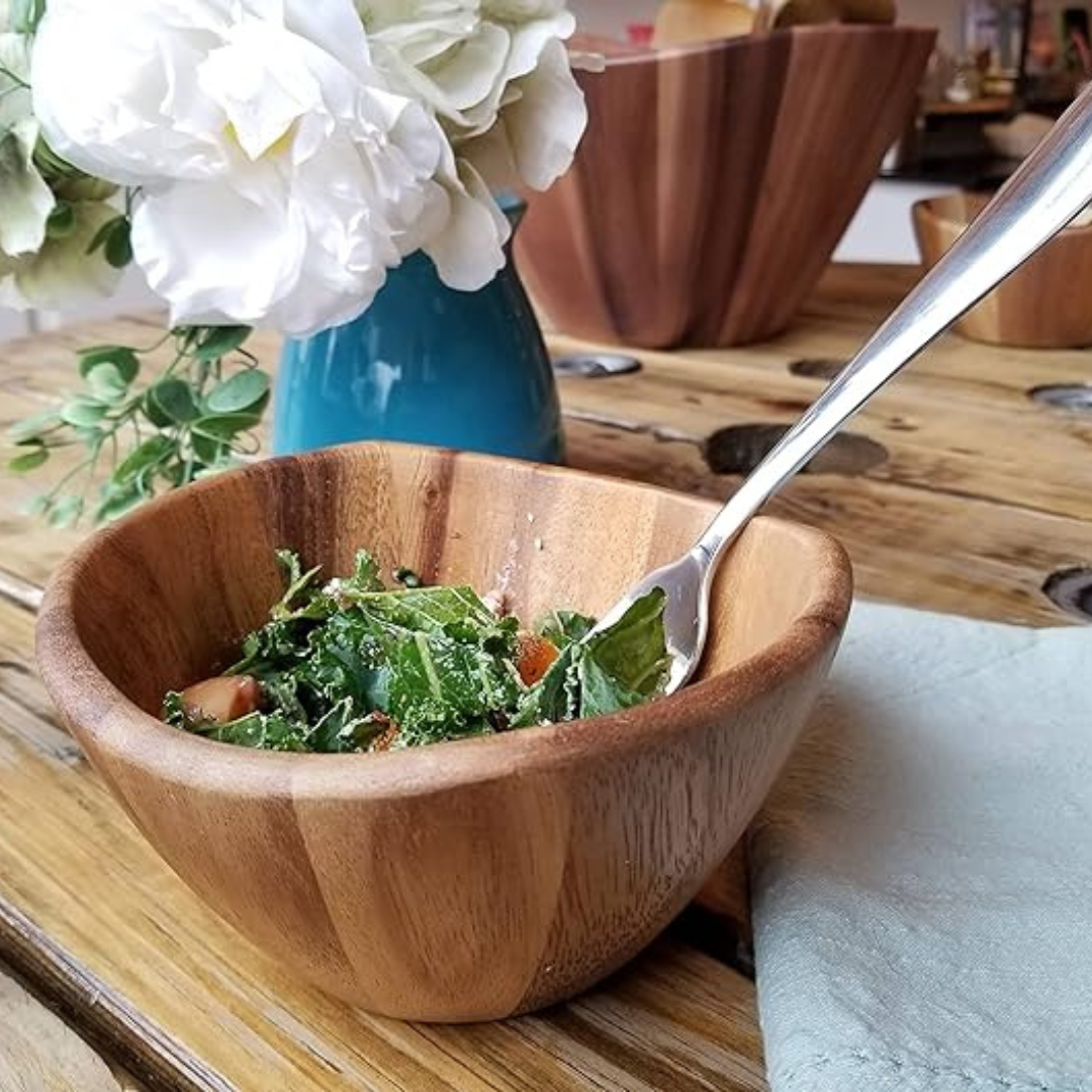 Acacia Wave Bowl, Small