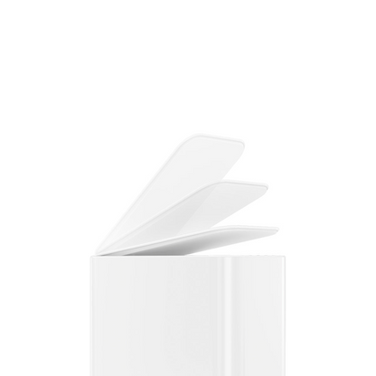 5L Slim Step Can, White Steel