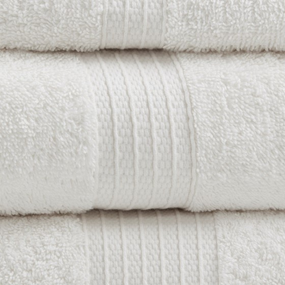 Organic 6 Piece Organic Cotton Towel Set - White