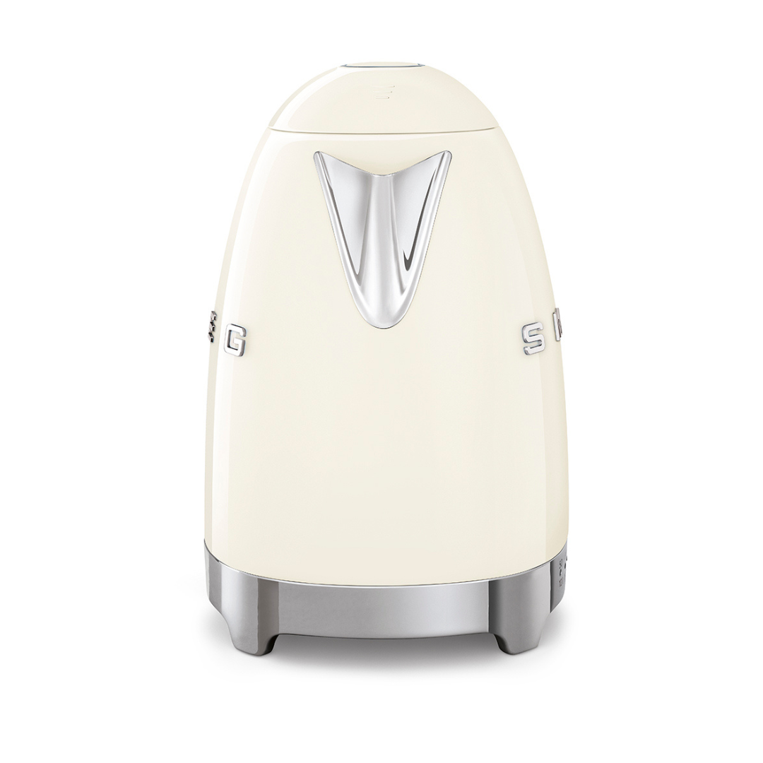 50s Retro Style Variable Temperature Kettle with 3D Logo - Cream