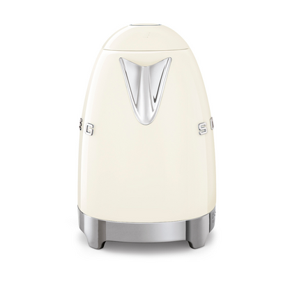 50s Retro Style Variable Temperature Kettle with 3D Logo - Cream