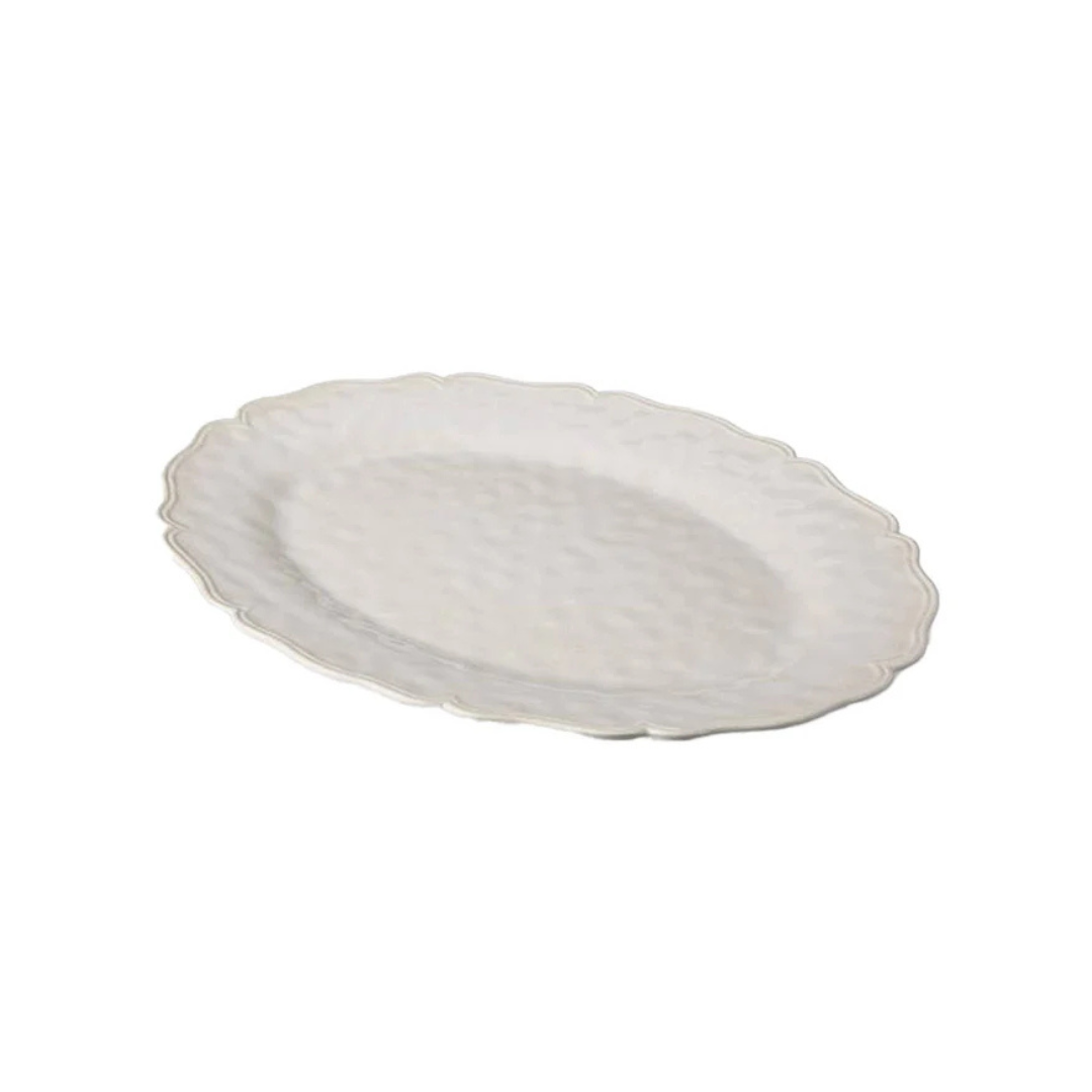 Isabella Cream Oval Platter 18in x 13.5in (750 grams)