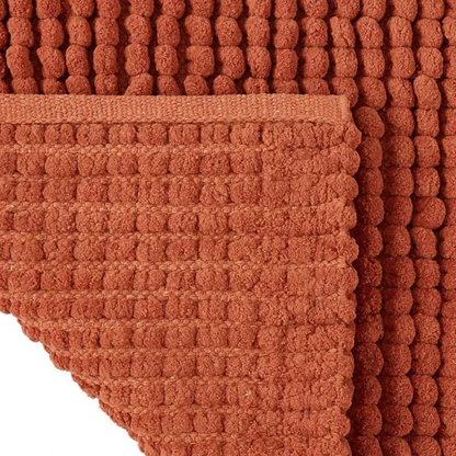 Puff Chunky Microfiber Bath Mat Terracotta 20 x 32