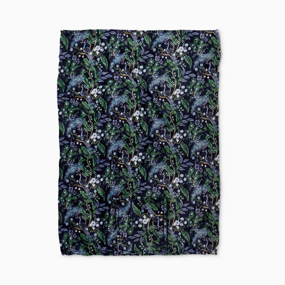 Peacock Travel Fleece Blanket