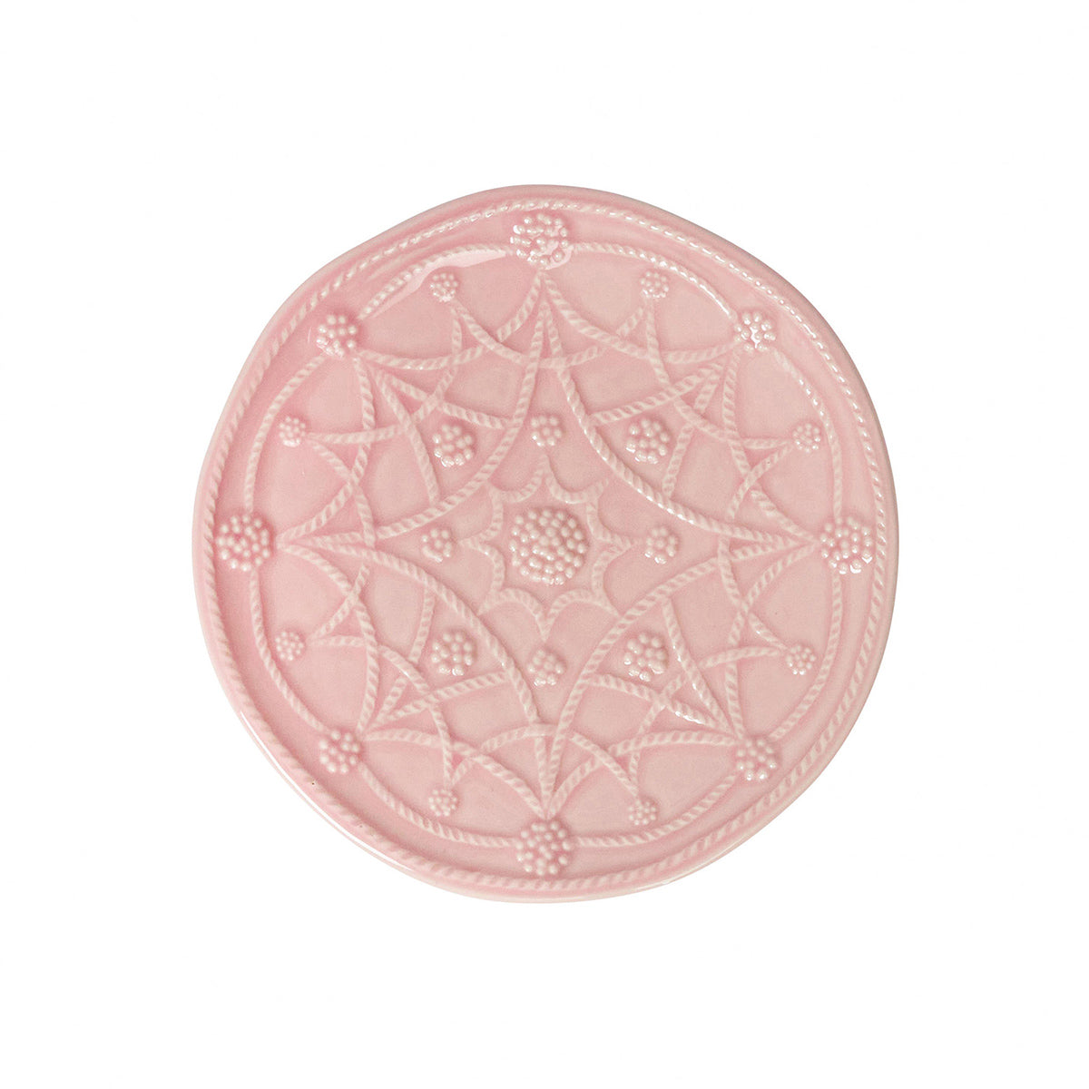 Jardins du Monde Side/Cocktail Plate Assorted Set/4 - Blush