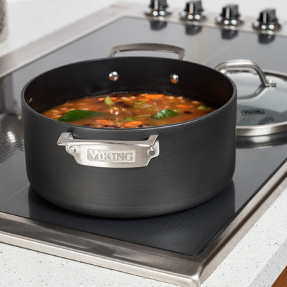 Hard Anodized Nonstick 10-Piece Cookware Set with Glass Lids