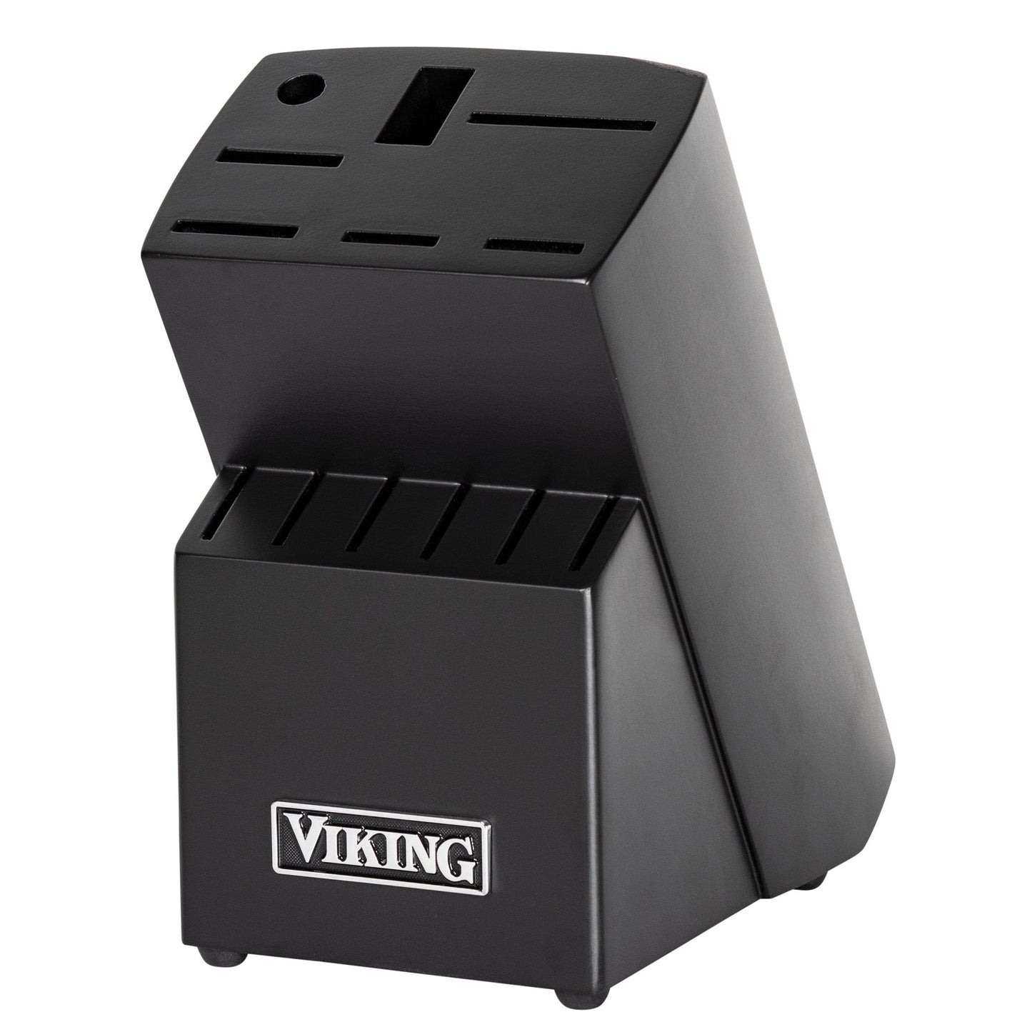 14-Piece Steel Cutlery Set with Black Block