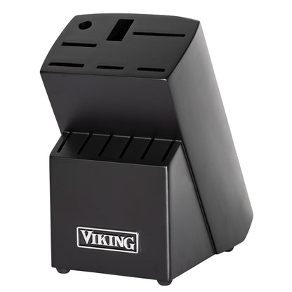 14-Piece Steel Cutlery Set with Black Block