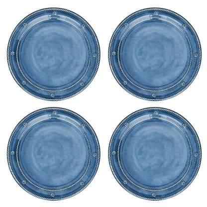 Berry & Thread Melamine Dinner Plate Set/4 - Ocean