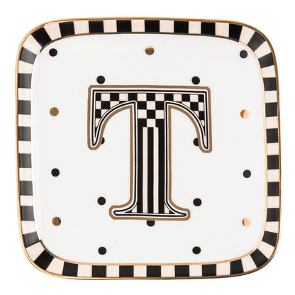 Monogram Dish - T