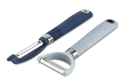 2Pc Comfort Grip Straight Peeler And Julienne Tool Set