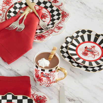 Cardinal Toile Bread & Butter Plate