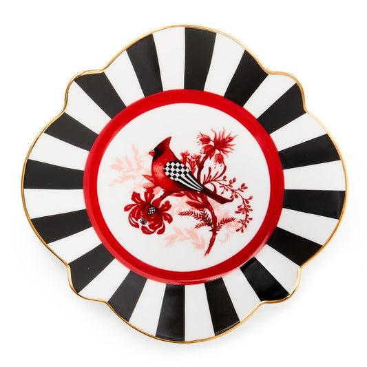 Cardinal Toile Bread & Butter Plate