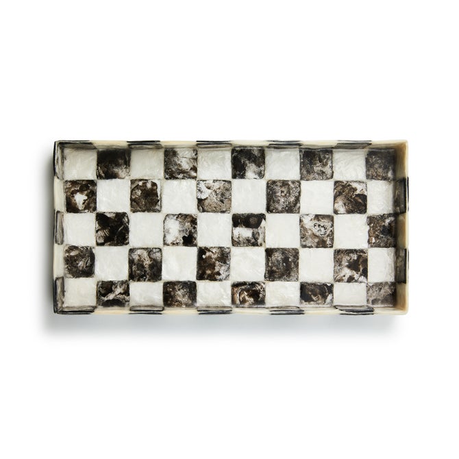 Courtly Check Capiz Vanity Tray