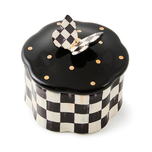 Courtly Check Butterfly Trinket Box