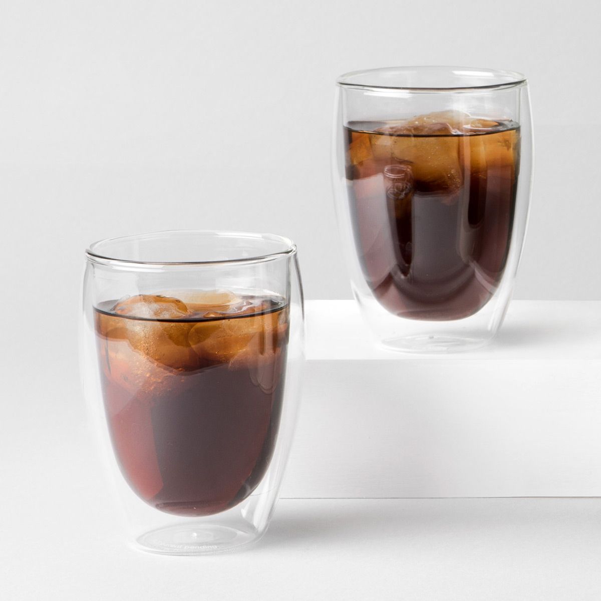 Double Wall Glasses, Medium 12 Oz, Set of 2