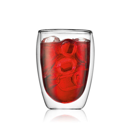 Double Wall Glasses, Medium 12 Oz, Set of 2