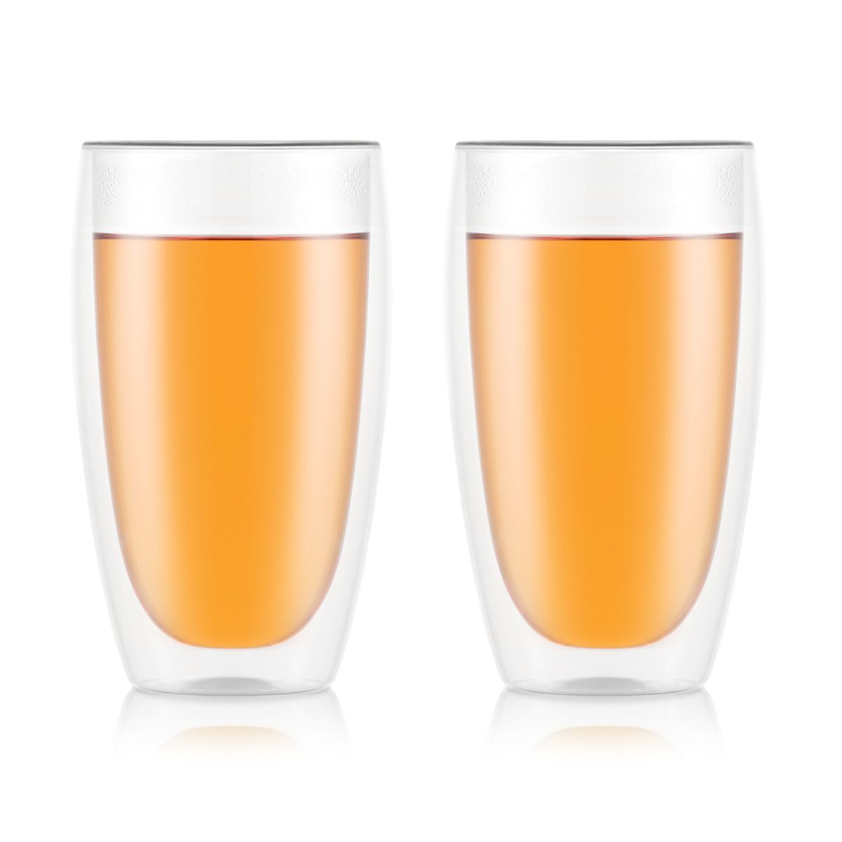 Set of 2 15 oz Double Wall Glasses, Large