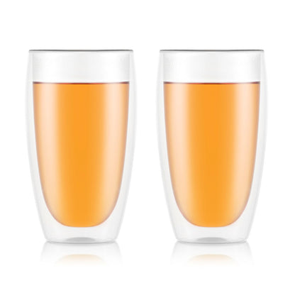 Set of 2 15 oz Double Wall Glasses, Large