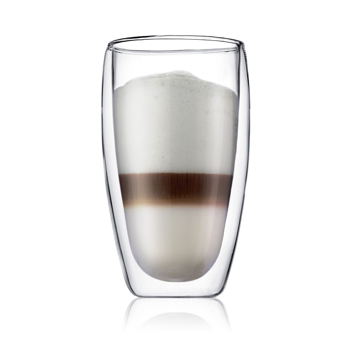 Set of 2 15 oz Double Wall Glasses, Large